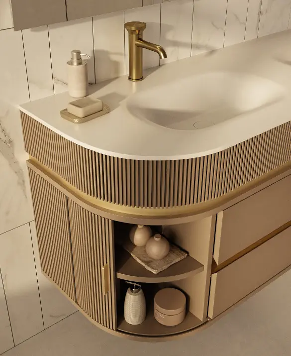 Mobile Etereo, particolare anta aperta