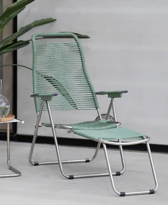 SPAGHETTI - Poltrona Relax cordonata in PVC da esterno