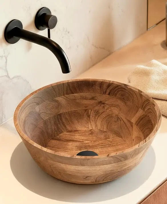 wood washbasin