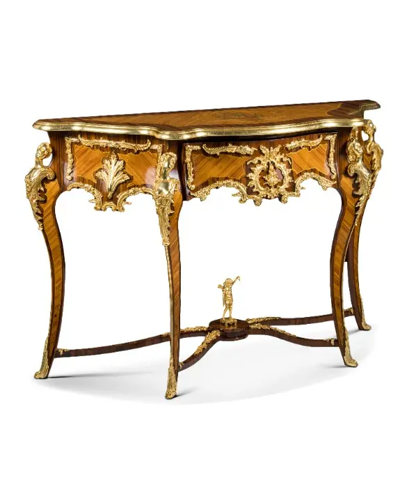 FRENCH LOUIS XV–STYLE CONSOLE, REPRODUCTION OF AN ORIGINAL FROM THE 18TH CENTURY