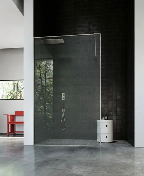 Vismaravetro - PKT walk-in shower enclosure with perimeter frame - SK-IN