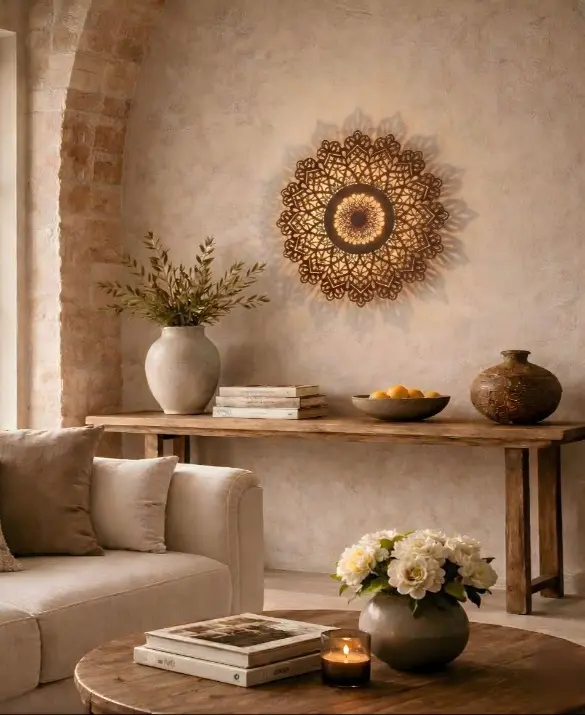 Lampada da parete in acciaio corten - Donna Maria