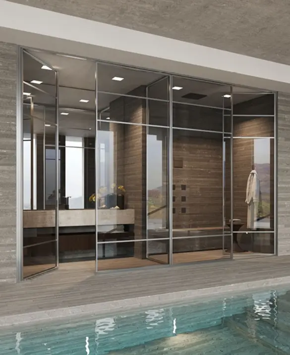 DOMINO - Bathroom wall that becomes a project- Vismaravetro