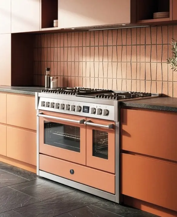 Picture of stainless steel kitchen modules and appliances
