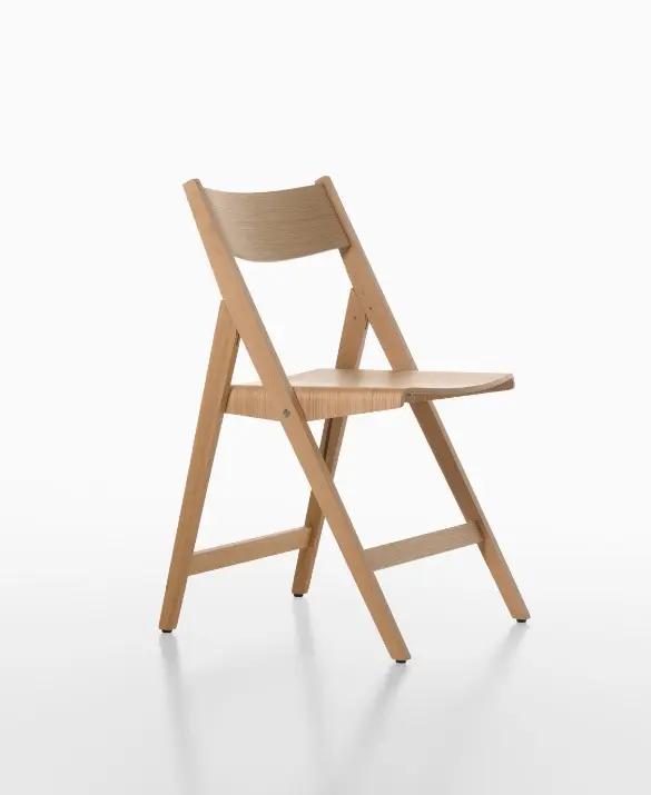Sedia pieghevole in rovere, THEO