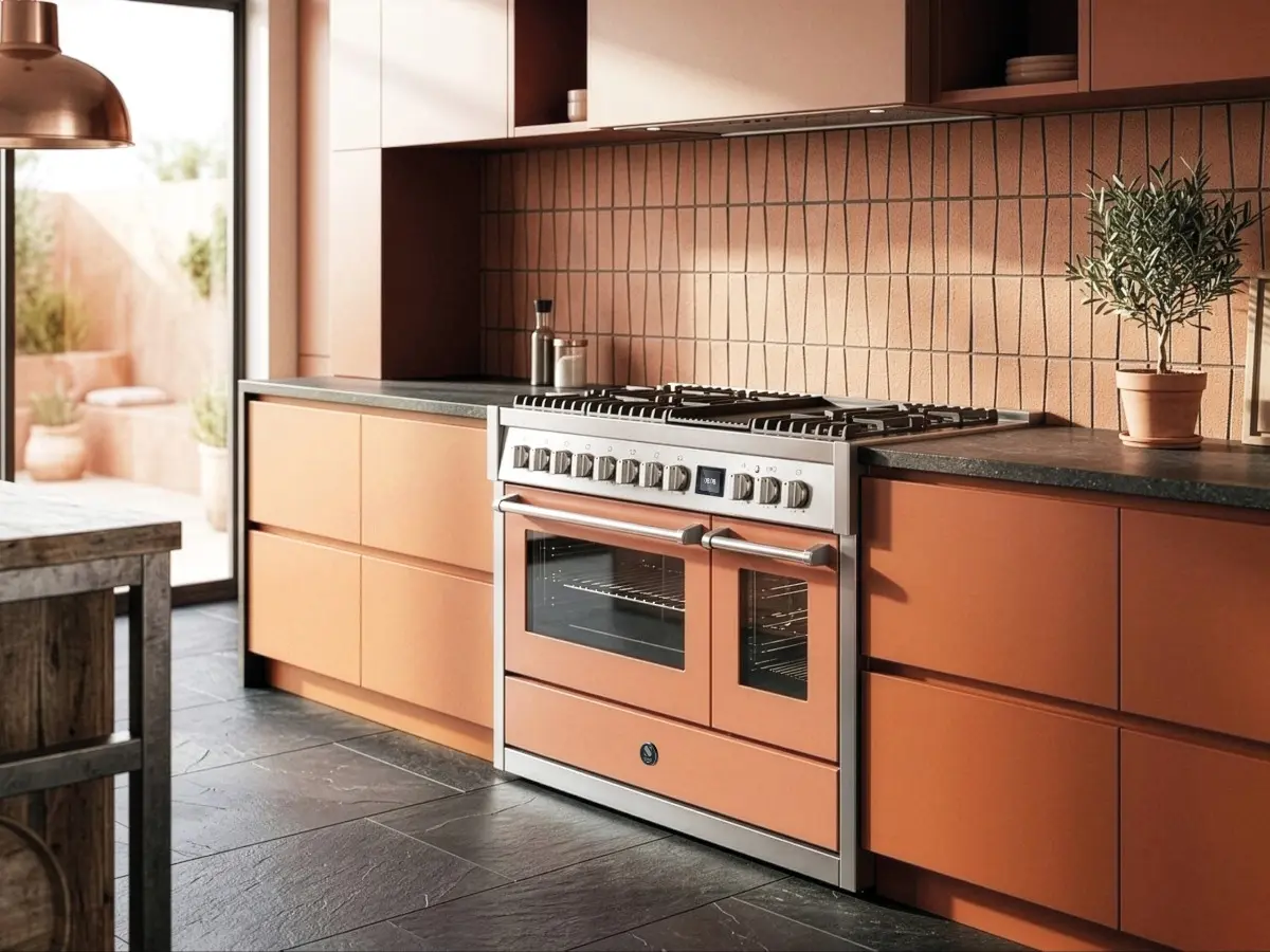 picture of stainless steel kitchen modules and appliances