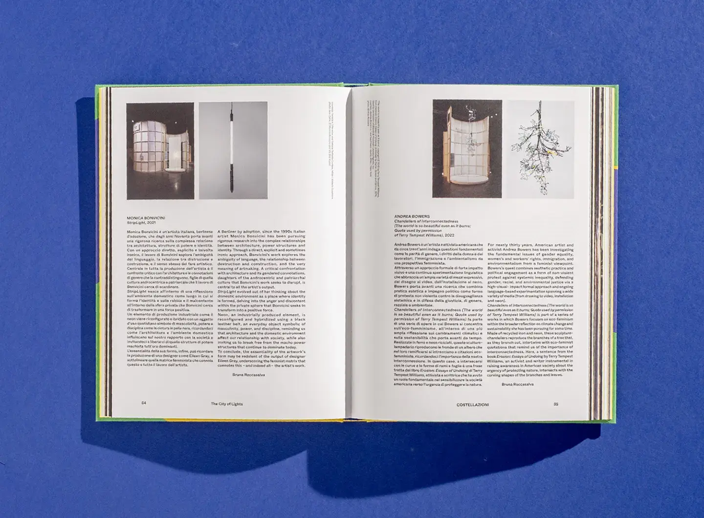 The volume ‘The City of Lights’ — a cultural project for Euroluce 2023 designed by Beppe Finessi, Lombardini22, Formafantasma and Leftloft, which received an Honourable Mention at the ADI Compasso d’Oro awards