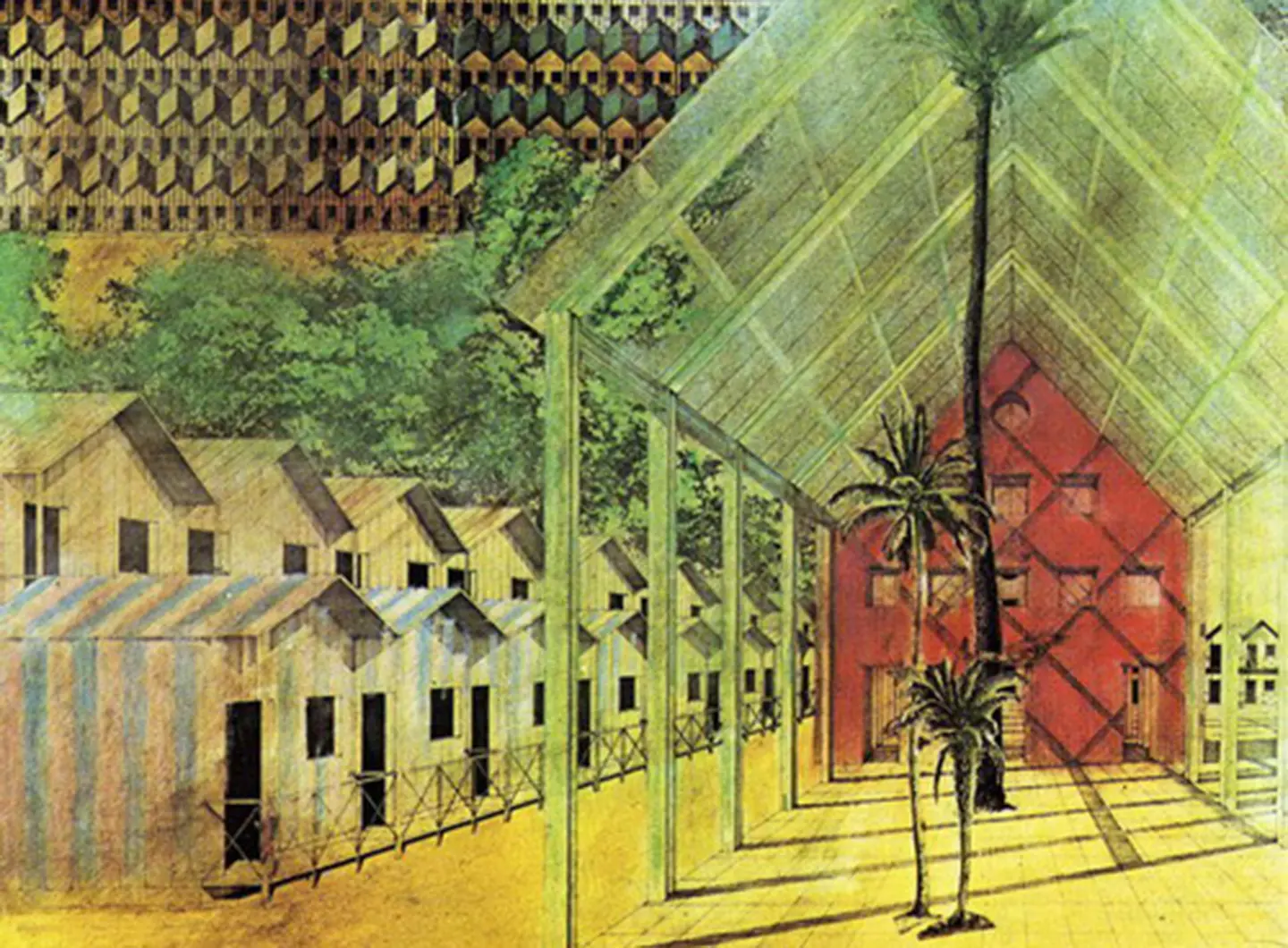 Casa dello studente, design Aldo Rossi, progetto non realizzato - Courtesy Mutual Art