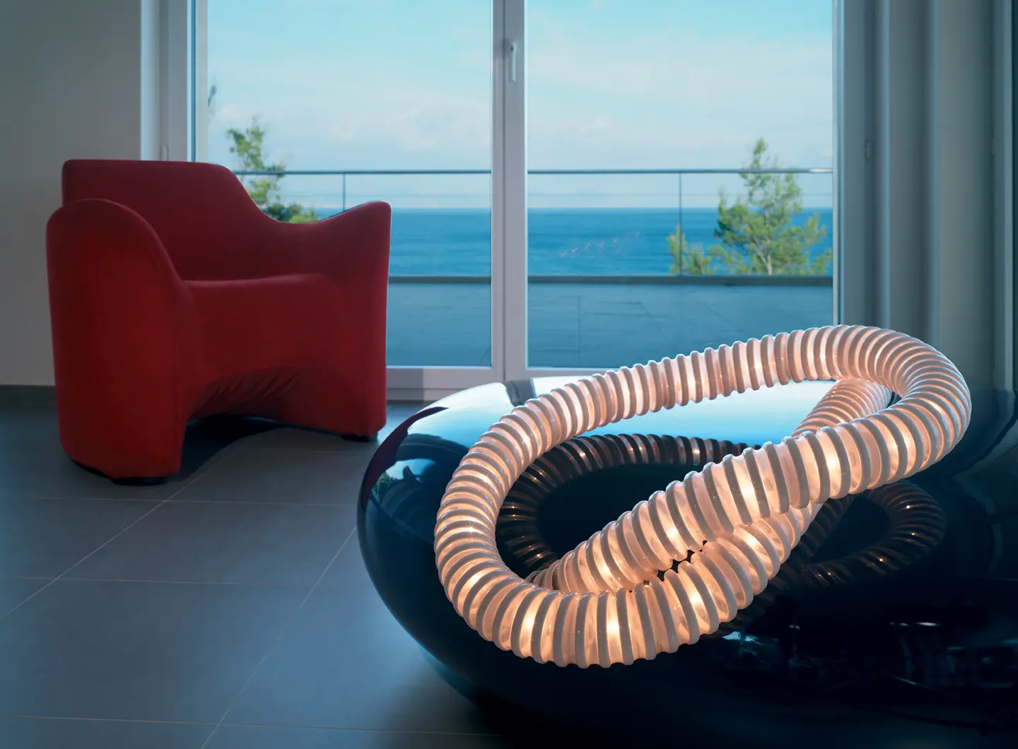 Lampada Boalum, design Livio Castiglioni e Gianfranco Frattini, Artemide