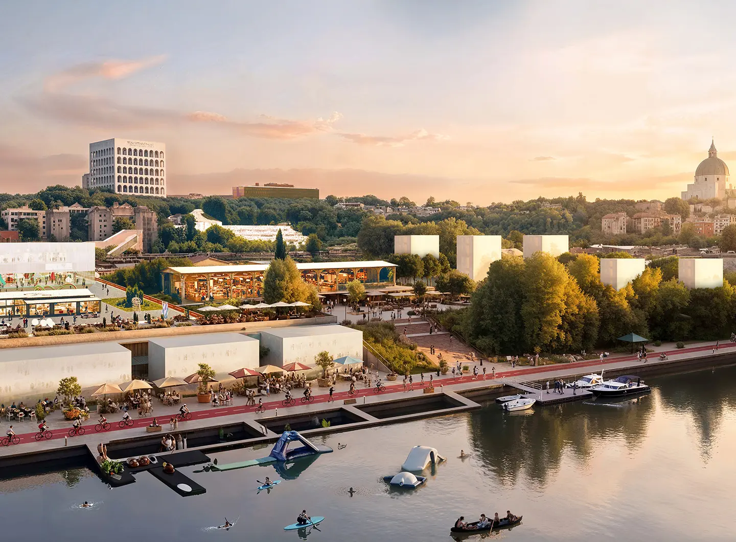 Roma Continua, A Vision For Rome, Roma - © IT’S, OMA, OKRA, NET Engineering, and LGSMA