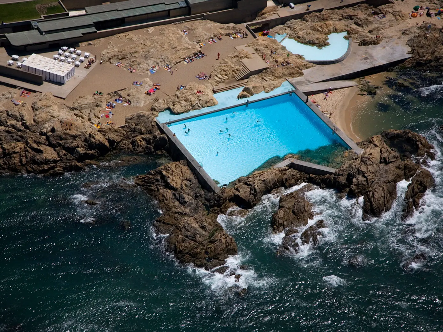 Piscine di Marés, Álvaro Siza, Leça da Palmeira, 1966 - Ph. Fernando Guerra| FG+SG  