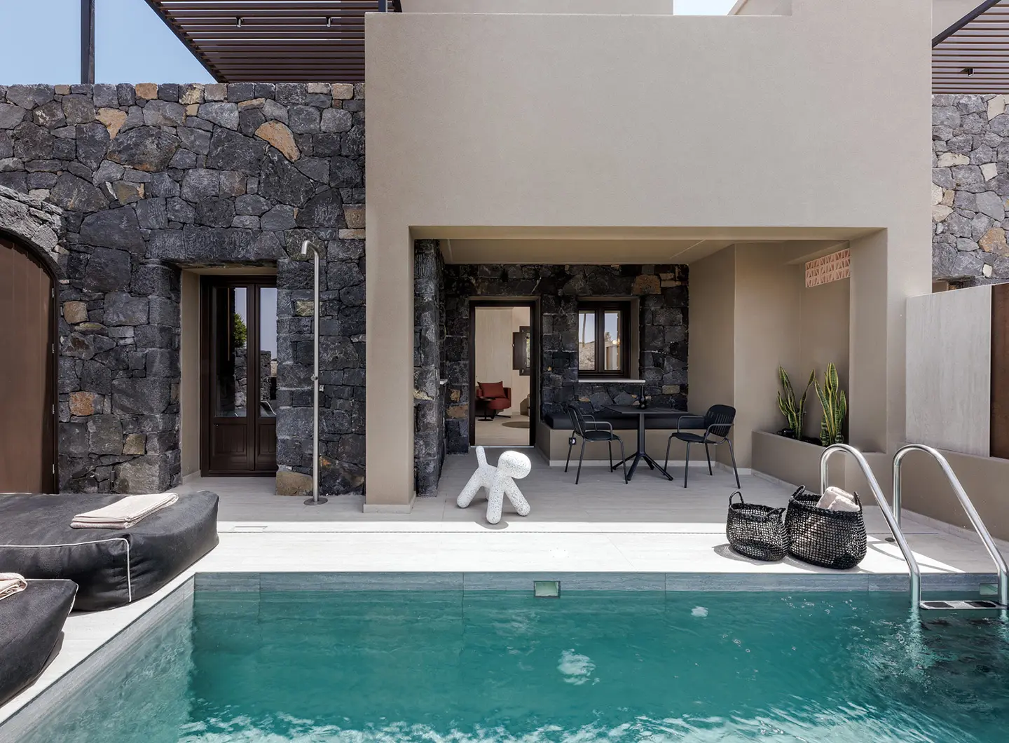 Hidden Hills Hotel, Santorini, Greece, furnishings by S.CAB