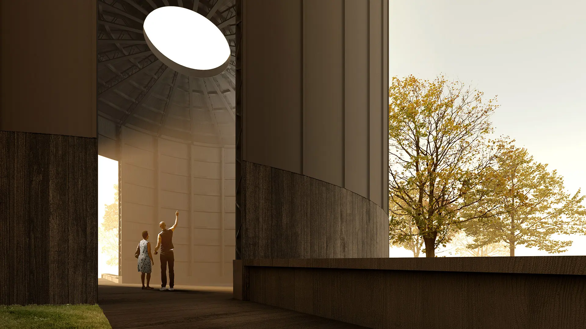 serpentine pavilion, architecture render, black chapel (2)