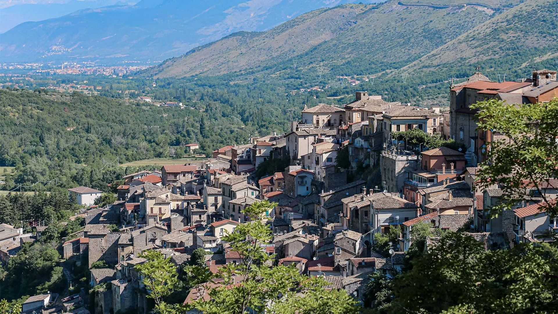 Small town in Abruzzo, Italy