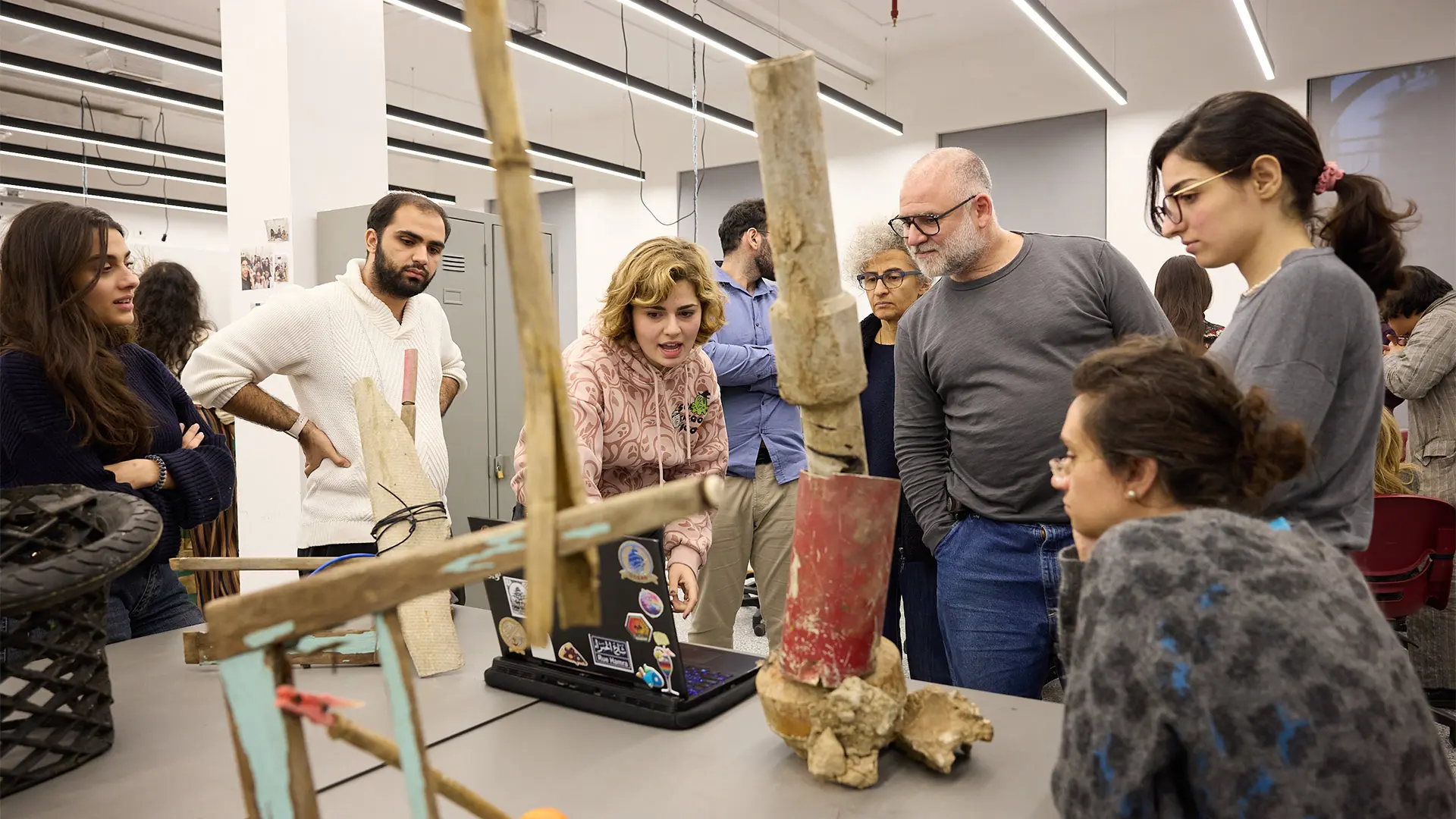 house of today, workshop, beyond foraging, people working, design, lebanon