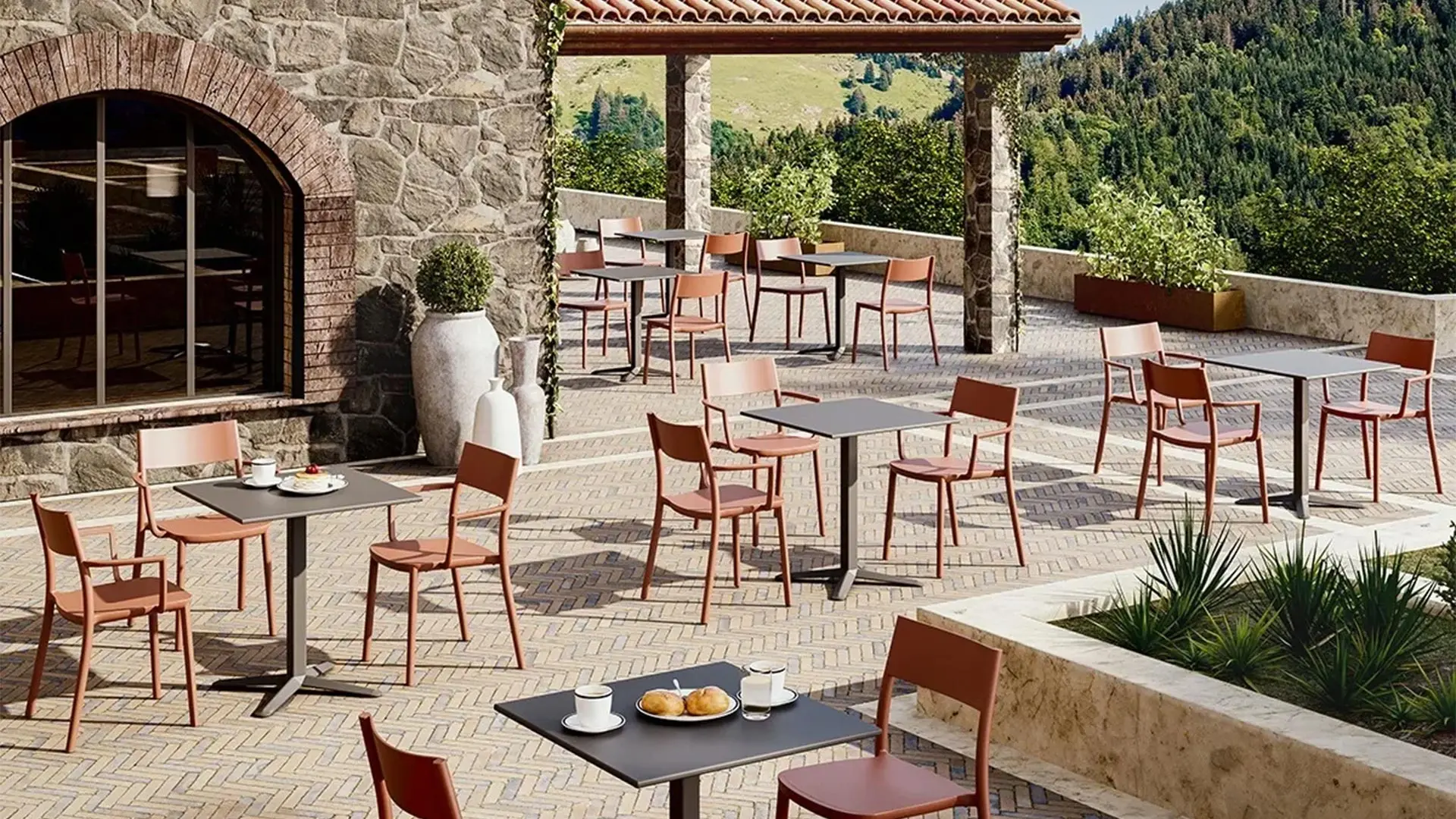 gaber, outdoor, furniture, chair, table, terrace, salone milano