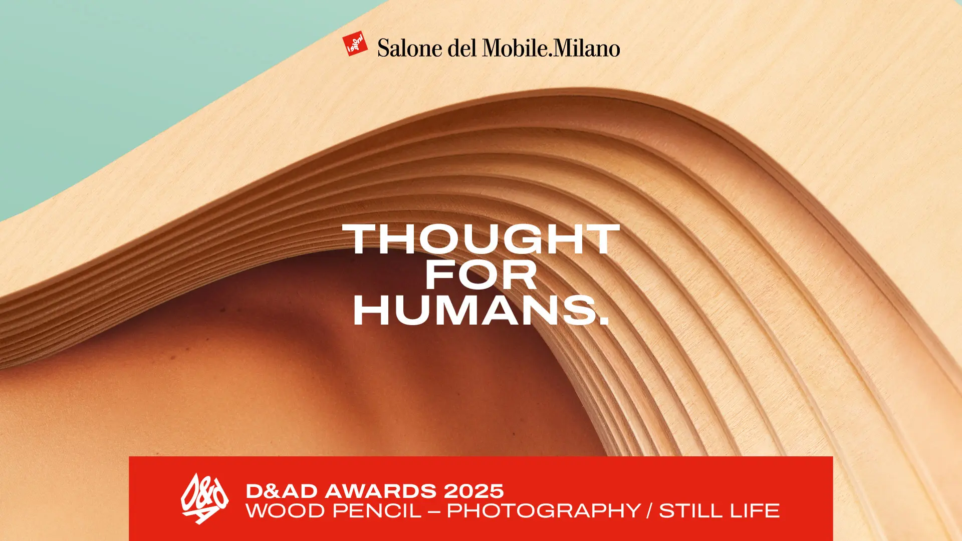 Campagna di comunicazione Salone 2025 con riferimento al D&AD Awards 2025