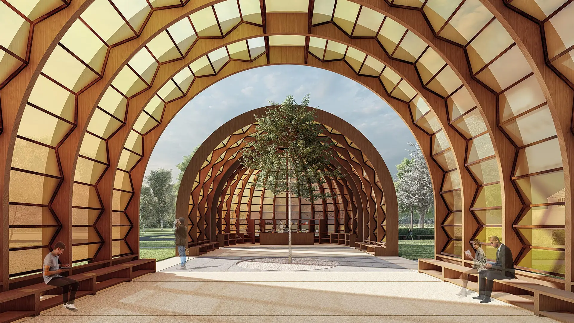 Il Serpentine Pavilion disegnato da Marina Tabassum