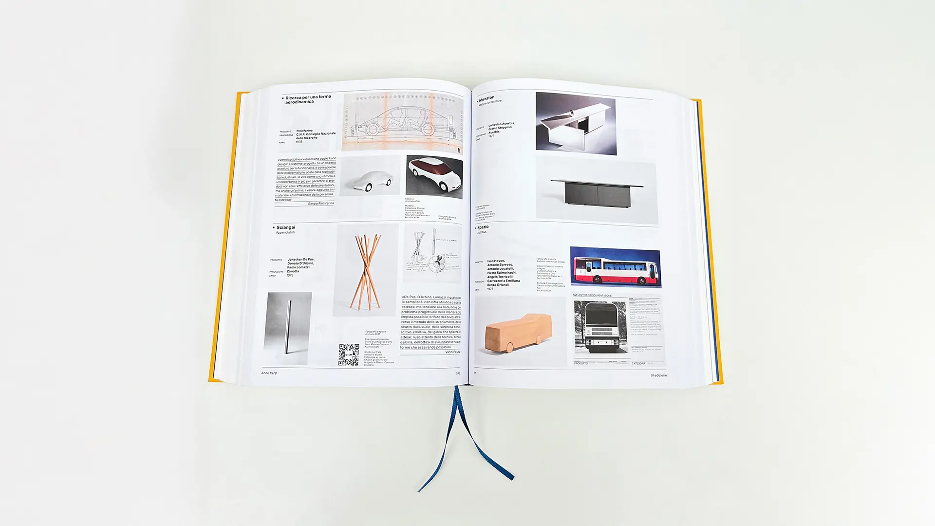 Detail inside page book Compasso d'oro.ADI Design Museum - Historical collection edited by Beppe Finessi - Ph. ADI Design Museum