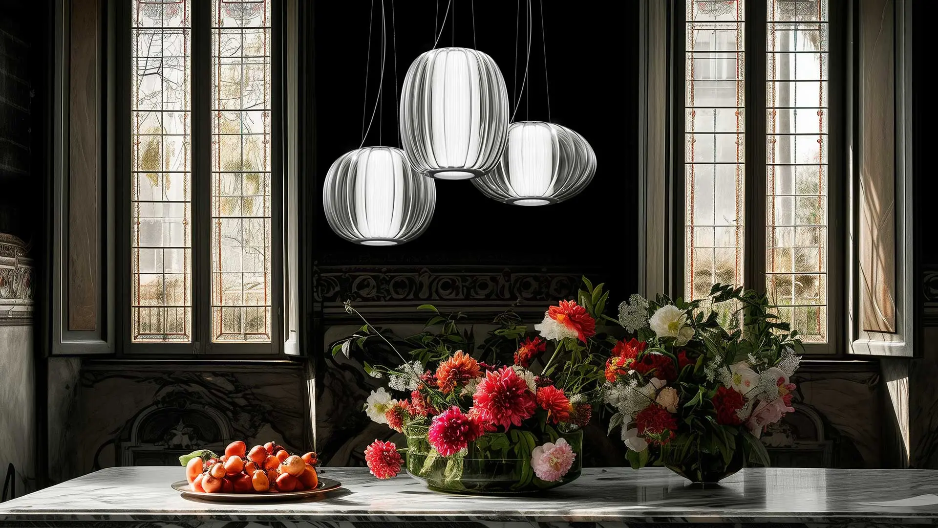 La collezione di lampade a sospensione Alma di Contardi Lighting
