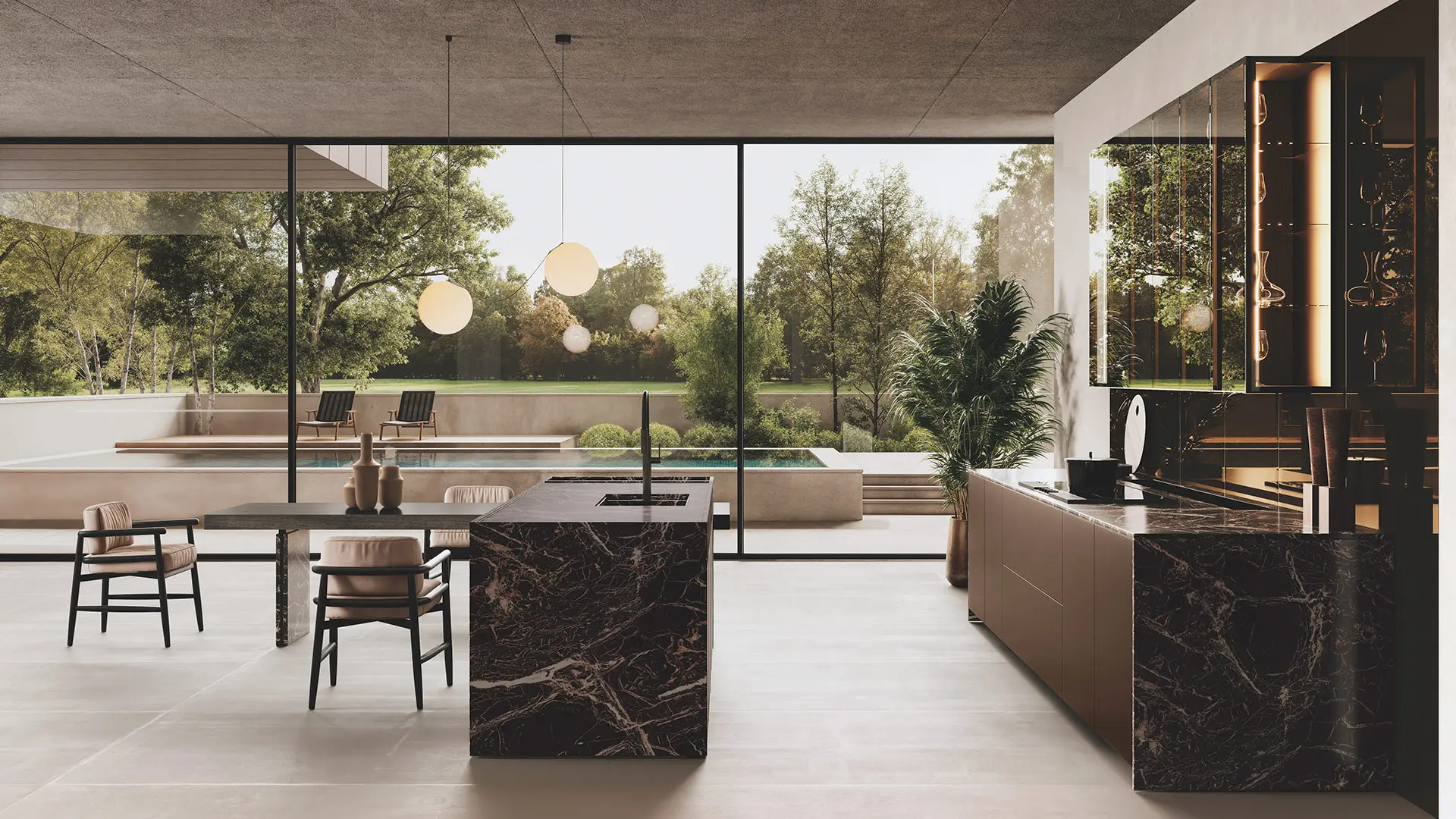 Bluna Tech Aluminum Kitchen by Binova