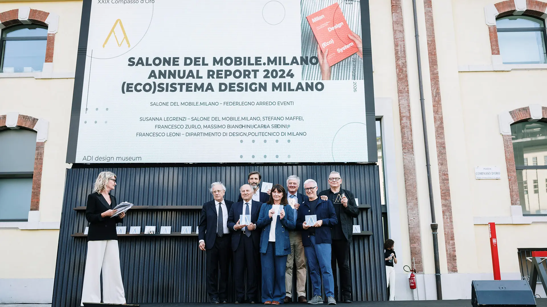 Stefano Maffei, Susanna Legrenzi, Eleonora Chioda, Luca Palermo, Luciano Galimberti, Gianfranco Marinelli, Francesco Zurlo, Marco Sabetta - The XXIX Compasso d'Oro Award Ceremony, ph. Adi Design Museum