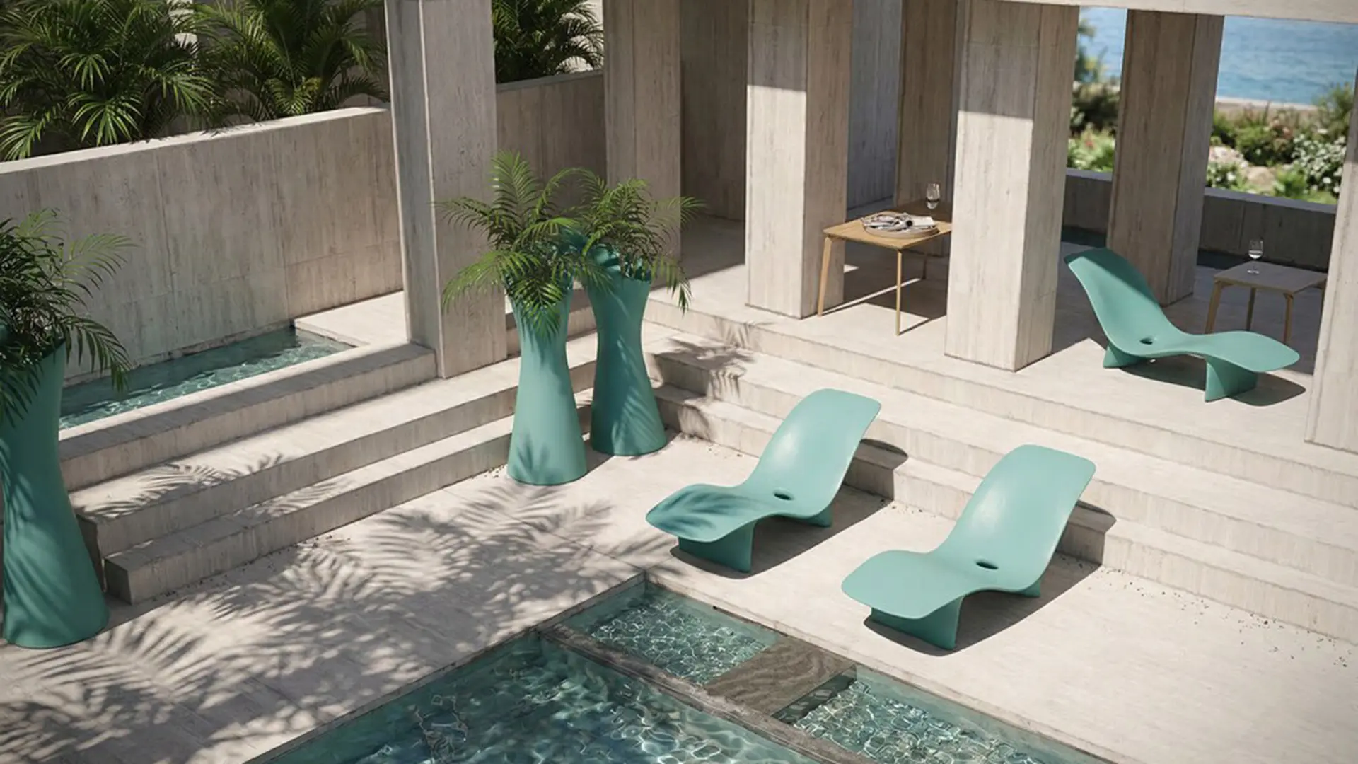 SWAY and RISE, LOOPE, designed by Karim Rashid