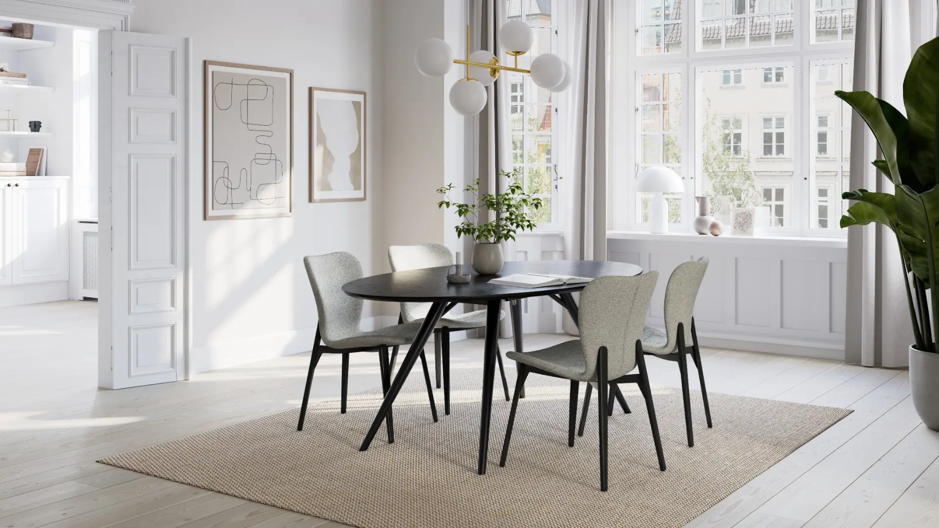 DAN-FORM Denmark's PARAGON chairs around an ECLIPSE table