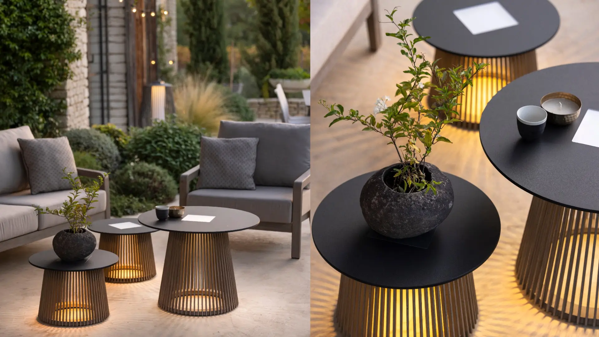 Tecka solar powered light tables