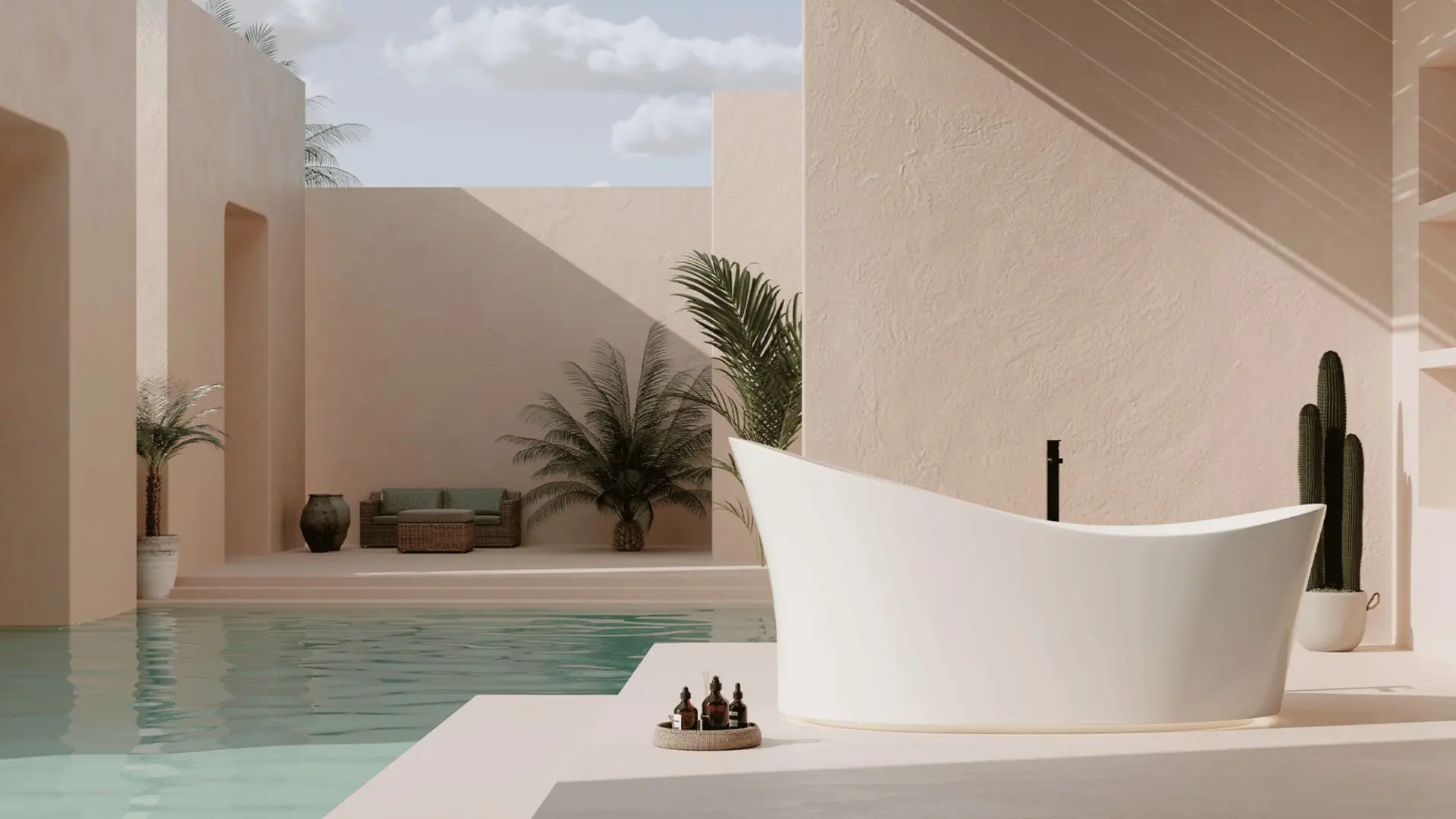 A bath that breathes