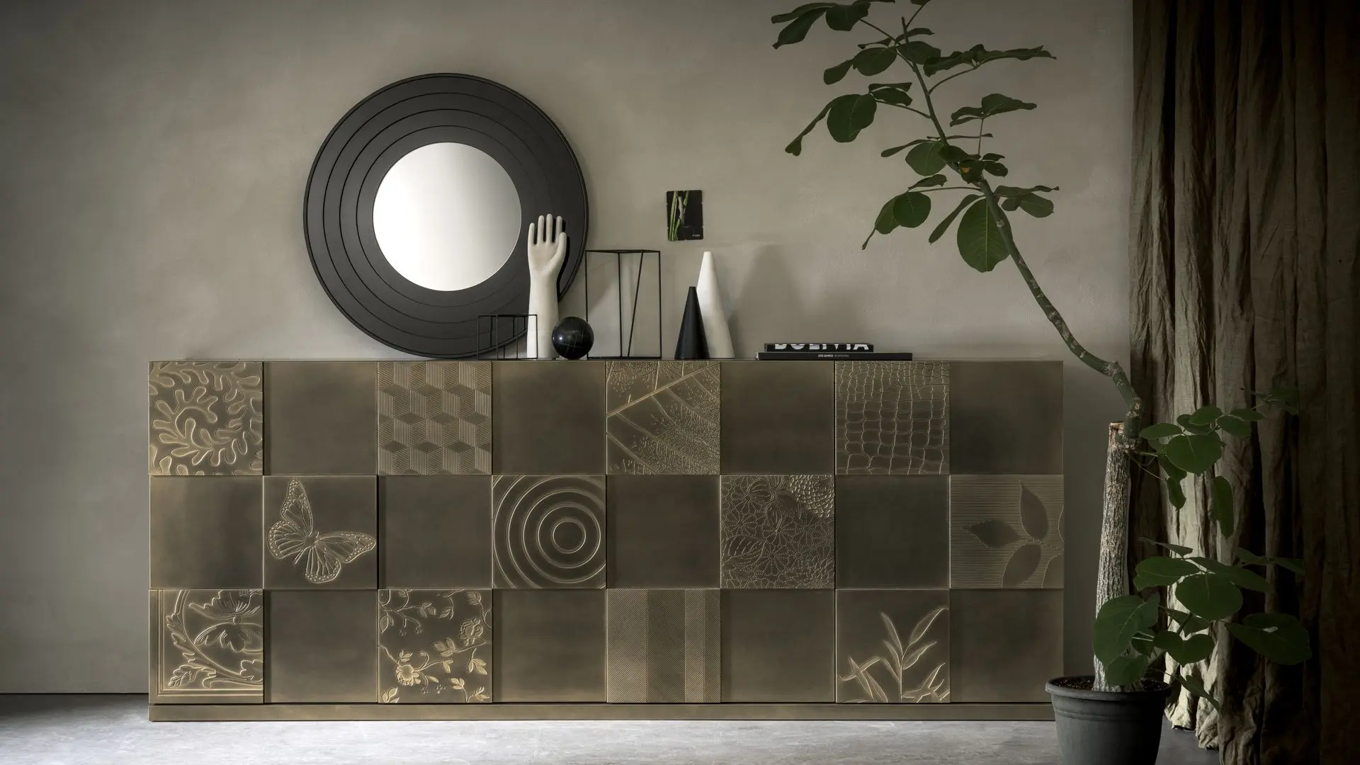 MADIA QUADRO PATCHWORK VINTAGE OTTONE