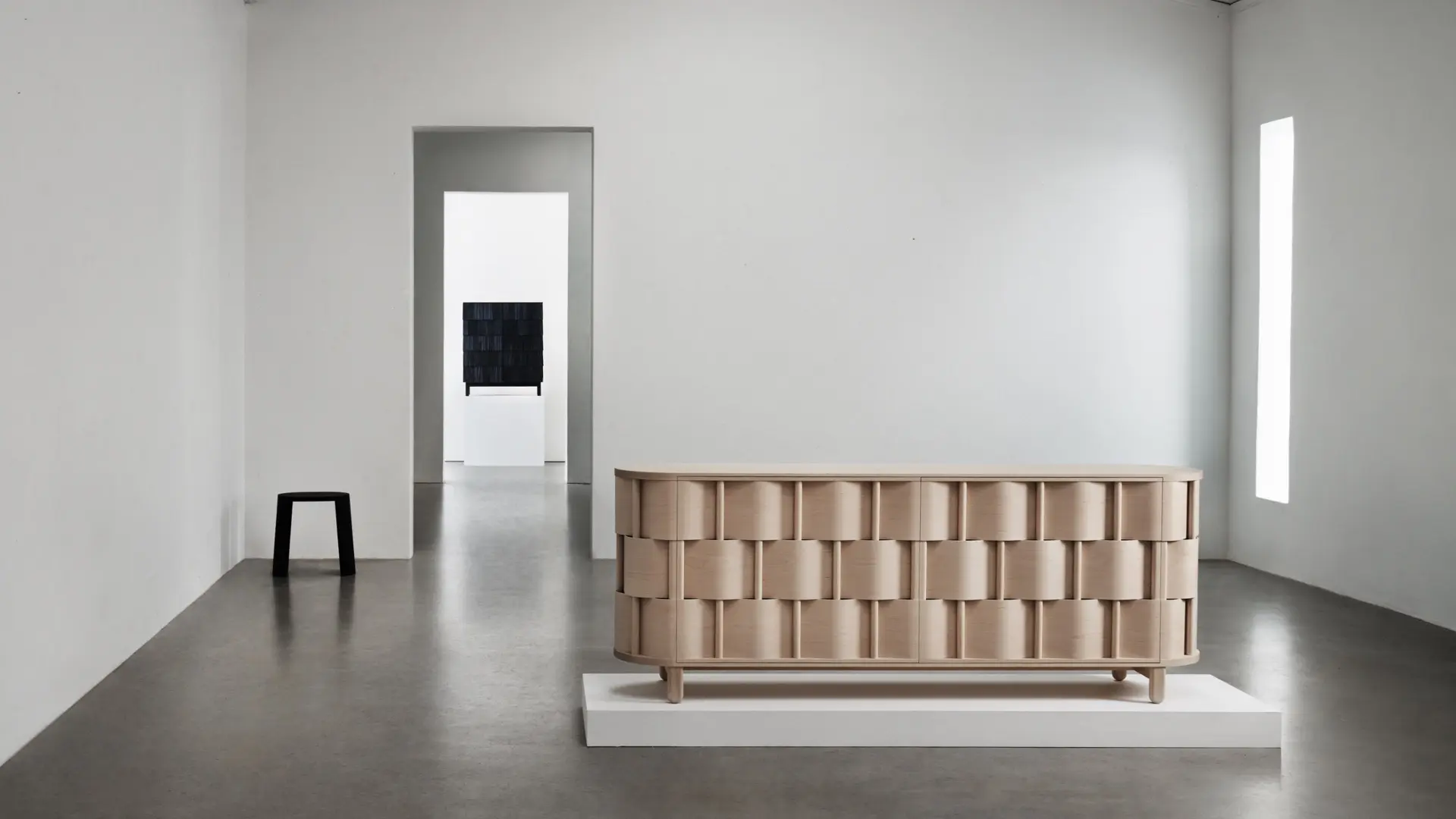 weave credenza solid oak wood natural oil Sweden 