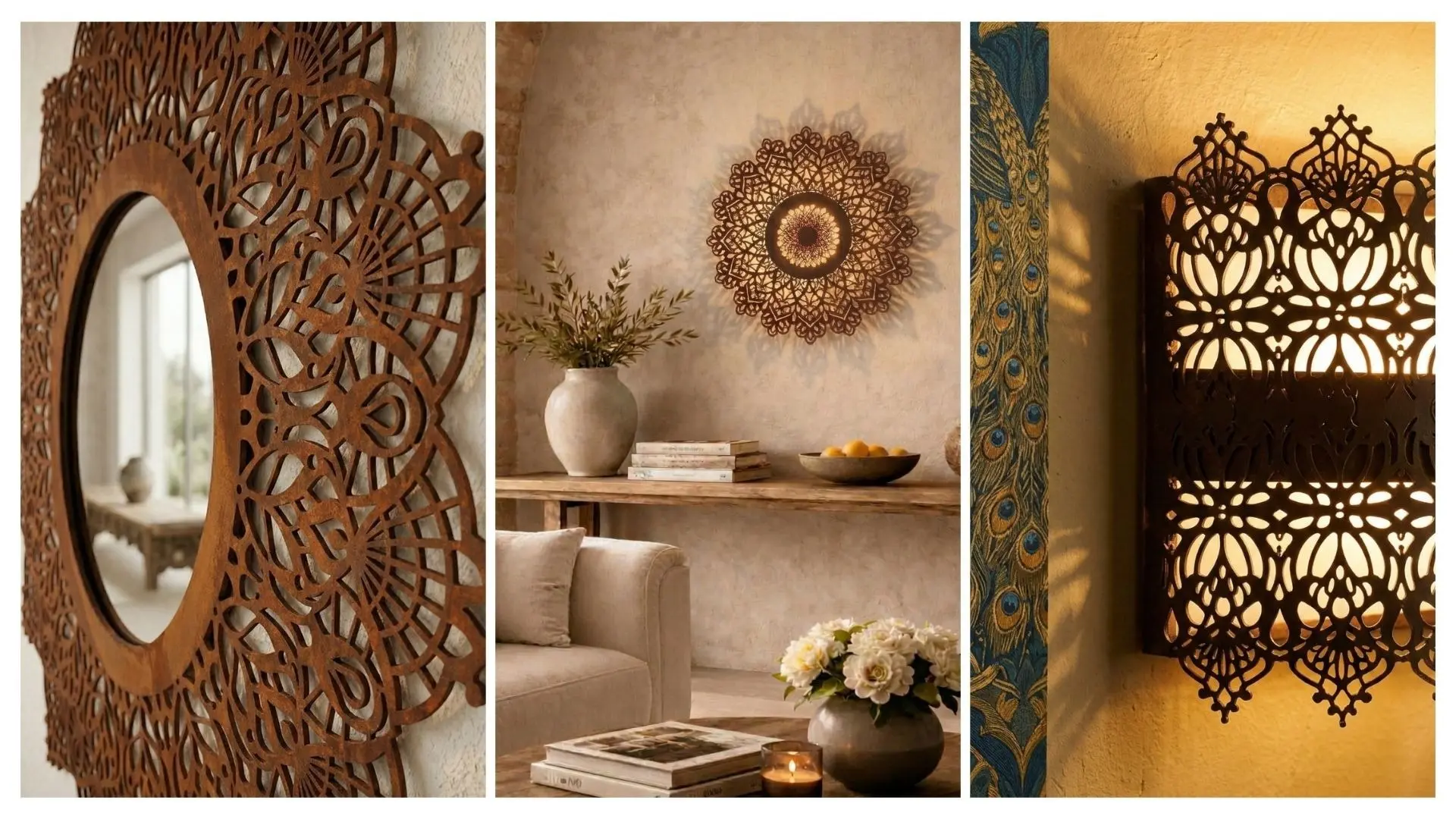 Arredi d'interno realizzati in acciaio corten