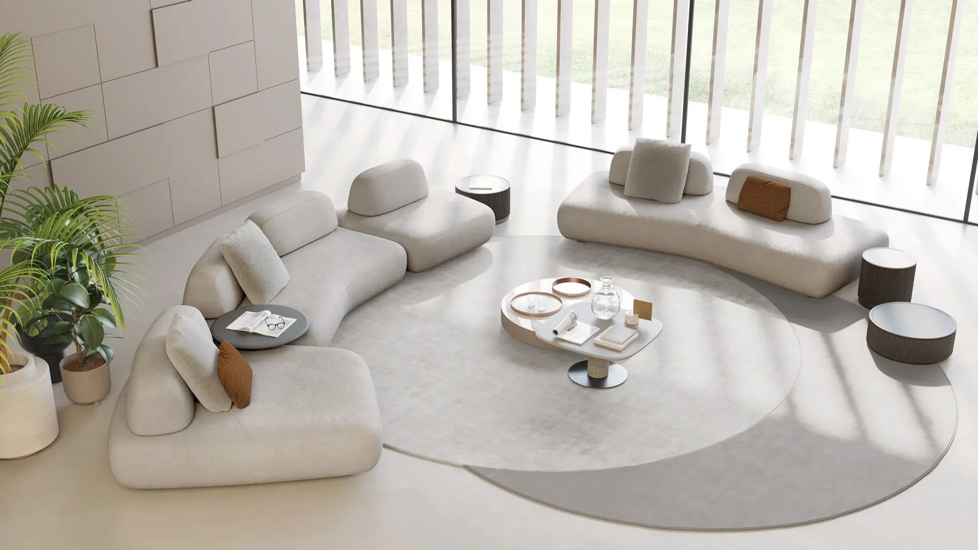 Art Nova Curve Composition