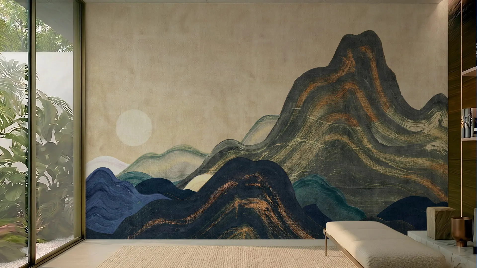 Parato artigianale materico 