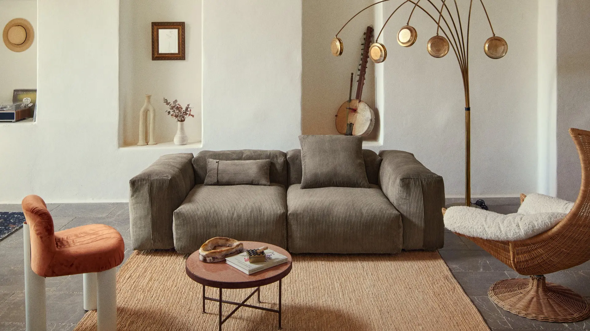 Un divano vetsak – Cord Velour Mocha