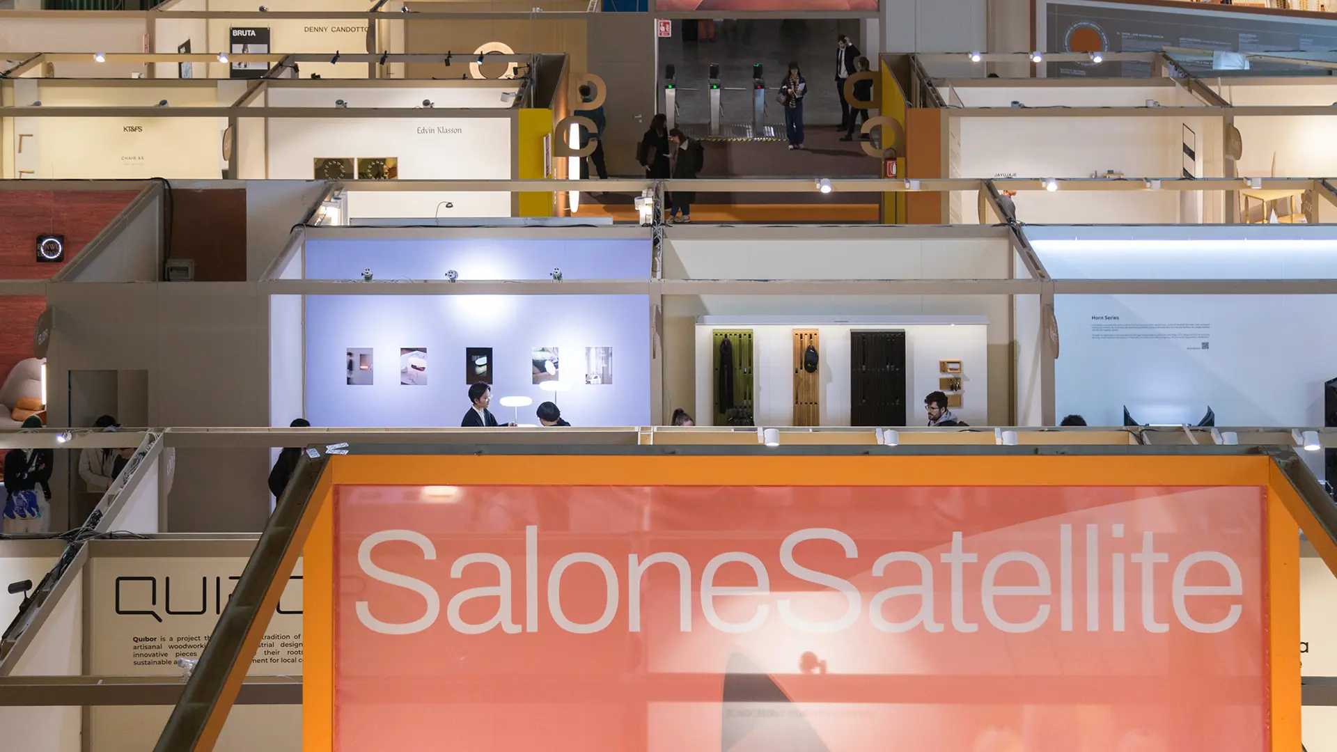 view from above SaloneSatellite booth